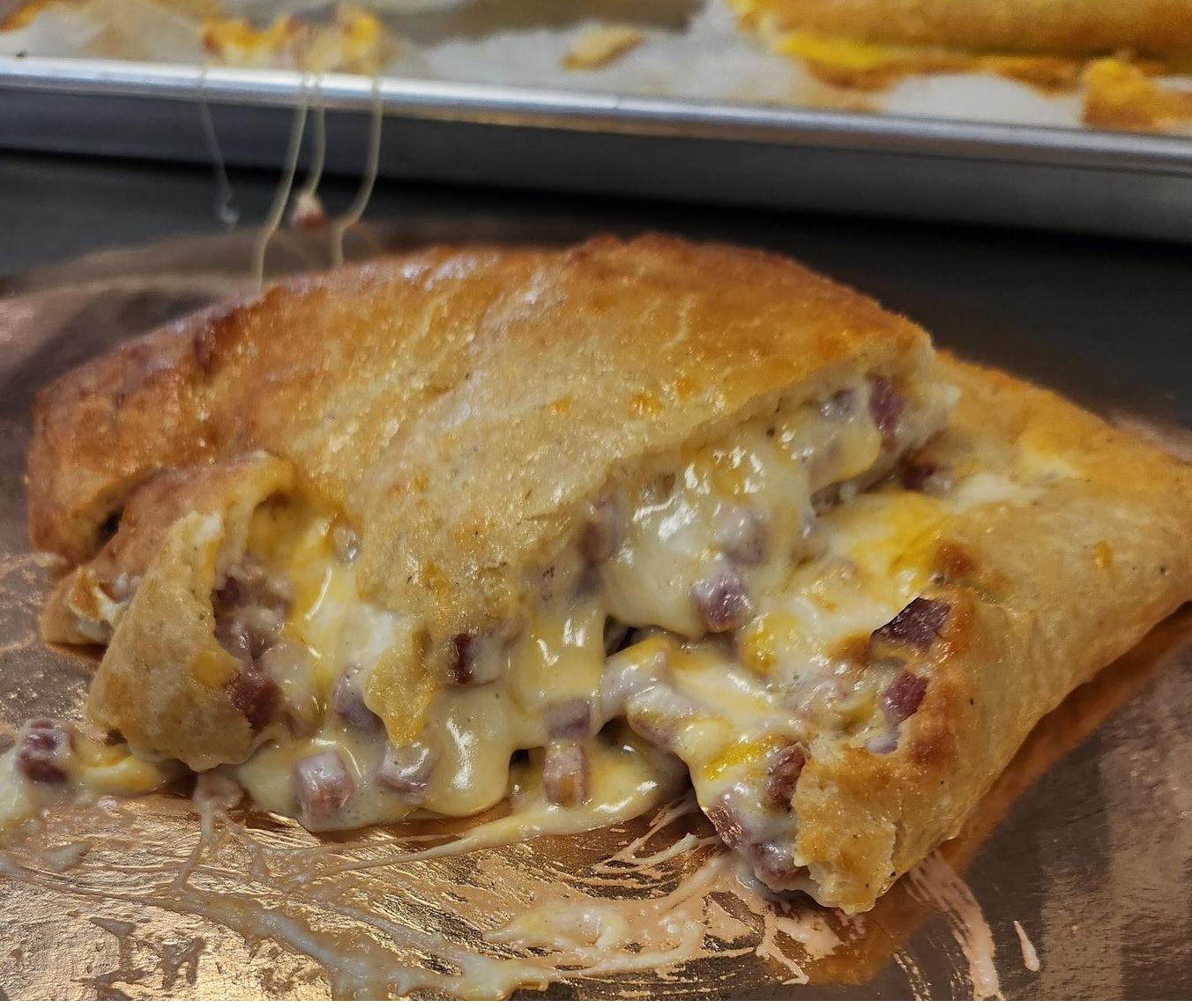 Keto Gluten-Free Ham and Cheese Calzone (1)
